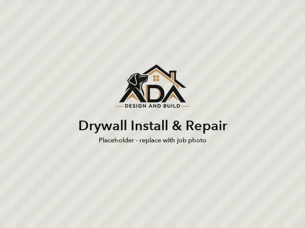 Drywall repair and finishing in a Wake County, NC home